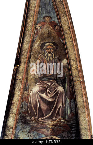 Andrea del castagno, affreschi di san zaccaria, dio padre Stock Photo