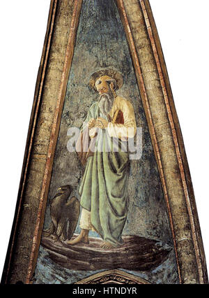 Andrea del castagno, affreschi di san zaccaria, san giovanni evangelista Stock Photo