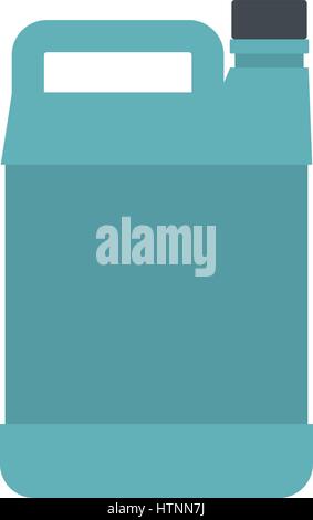 Jerrycan icon in flat style isolated on white background vector illustration Stock Vector