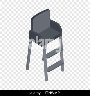 Tennis referee chair isometric icon Stock Vector