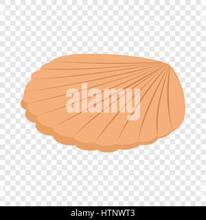 Pearl shell isometric icon Stock Vector