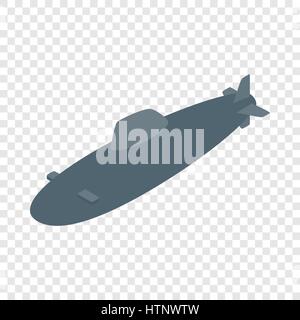 Submarine isometric icon Stock Vector