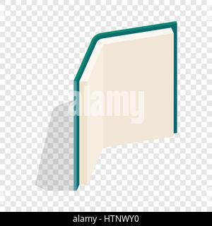 Open book stands upright isometric icon Stock Vector Image & Art - Alamy