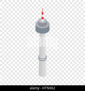 Tower in Seoul isometric icon Stock Vector
