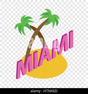 Miami isometric icon Stock Vector