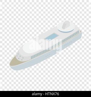 Yacht isometric icon Stock Vector