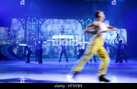 Berlin, Germany. 9th Mar, 2017. The Holiday on Ice show 'Believe', photographed at the Tempodrom in Berlin, Germany, 9 March 2017. The figure skating show runs until 12 March 2017. - NO WIRE SERVICE - Photo: XAMAX/dpa/Alamy Live News Stock Photo