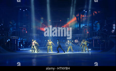 Berlin, Germany. 9th Mar, 2017. The Holiday on Ice show 'Believe', photographed at the Tempodrom in Berlin, Germany, 9 March 2017. The figure skating show runs until 12 March 2017. - NO WIRE SERVICE - Photo: XAMAX/dpa/Alamy Live News Stock Photo