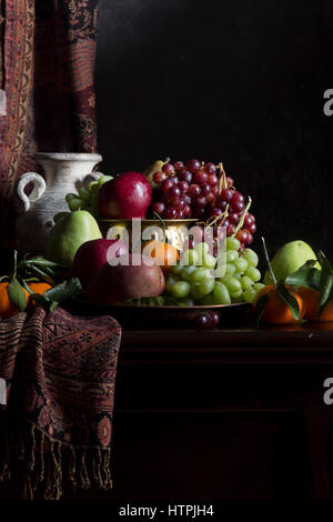 Fruit still life in the style of old masters paintings Stock Photo