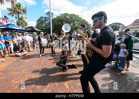 The Hot Potato group performs at Kiama Jazz & Blues Festival 2017, Illawarra Coast, New South Wales, NSW, Australia Stock Photo