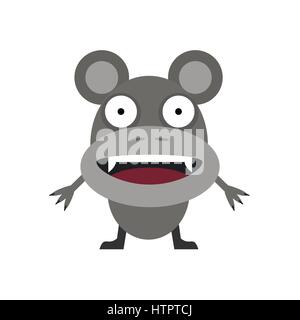 Cute grey mouse Stock Vector