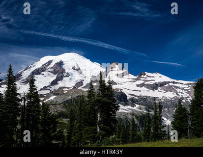 Wonderland Trail Thru-Hike Stock Photo