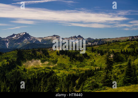 Wonderland Trail Thru-Hike Stock Photo