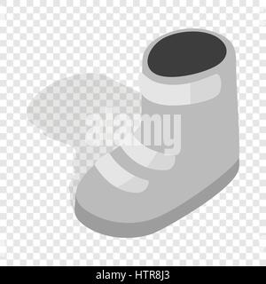 Snowboard boots isometric icon Stock Vector