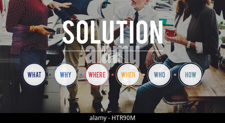 Solution Question System Problem Solving Concept Stock Photo - Alamy