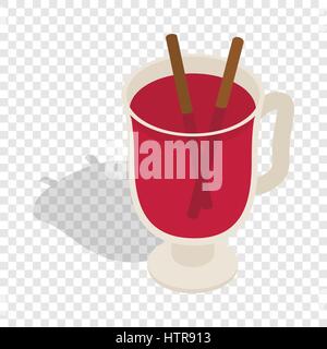 Swedish glogg isometric icon Stock Vector