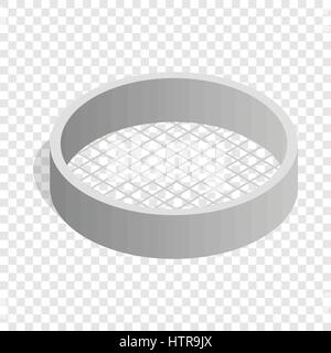 Sieve isometric icon Stock Vector