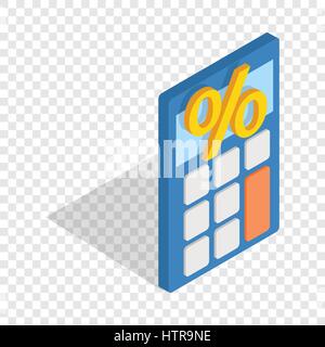Calculator isometric icon Stock Vector