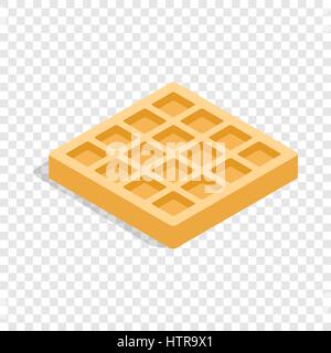 Waffles isometric icon Stock Vector