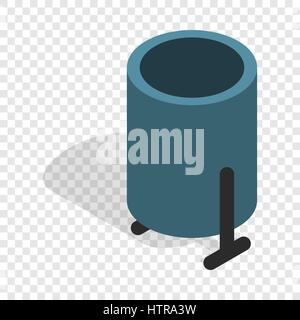 Outdoor bin isometric icon Stock Vector