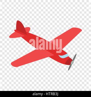 Red plane isometric icon Stock Vector