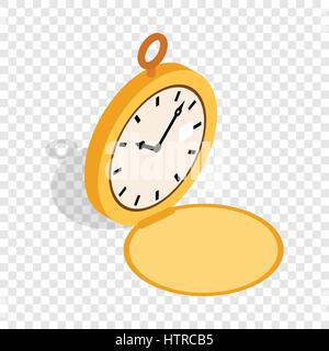 Pocket watch isometric icon Stock Vector