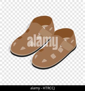Mens sandals isometric icon Stock Vector