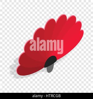 Red fan isometric icon Stock Vector