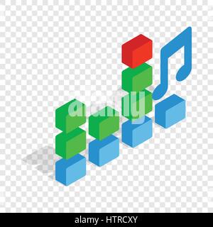 Equalizer scale isometric icon Stock Vector