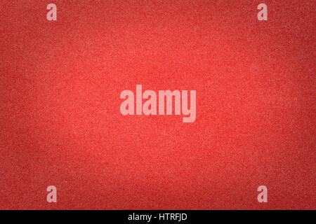 Red velvet paper close up, light center for copy space. Texture and background Stock Photo