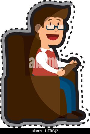 psychologist avatar character icon Stock Vector