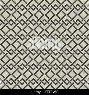 Seamless pattern in arabic style. Abstract textured background. Arabesque texture with the interlaced lines. Vector element of graphic design Stock Vector