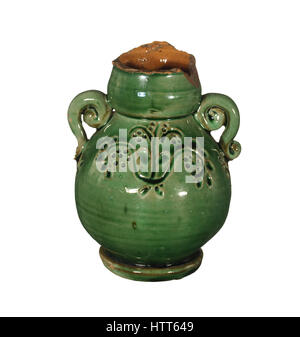 Old broken vase isolated on a white background Stock Photo - Alamy