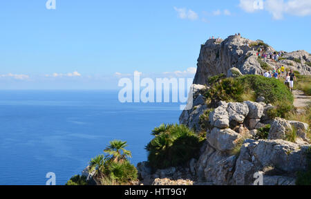 Cap de Formentor coast in Mallorca, Spain (View from Mirador Es Colomer) Stock Photo