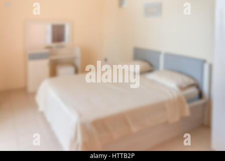 Abstract blur bedroom interior for background Stock Photo