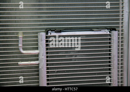 Radiator grille pattern. Car radiator grill close up. Chrome grill of ...