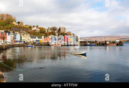 Tobermory Isle of Mull,idealic colourful harbour on the west coast of Scotland,inspiration for the childrens TV series Balamory Stock Photo