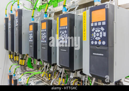 Electrical Drive controller application in industry plant Stock Photo