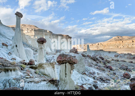 Famous hoodoos in Wahweap wash in Grand Staircase Escalante national monument Stock Photo