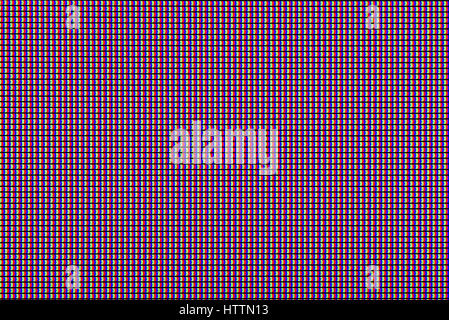 Closeup RGB led diode of led TV or led monitor screen display panel. Colorful led screen background for design with copy space for text or image Stock Photo