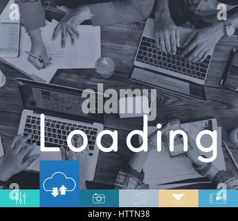 Cloud Computing Storage Loading Stock Photo