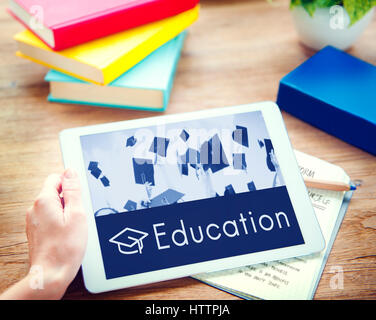 Academy Certification Curriculum School Icon Stock Photo