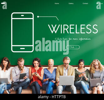 Technology App Development Wireless E-commerce Stock Photo