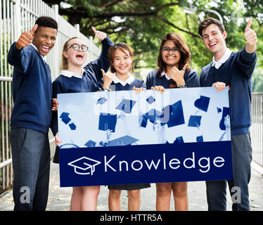 Academy Certification Curriculum School Icon Stock Photo