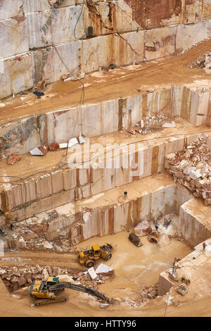 Marble quarry near Borba, Alentejo, Portugal Stock Photo