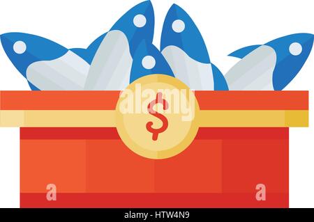 fish on tray Vector Stock Vector
