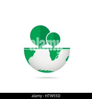 Green earth concept Stock Vector
