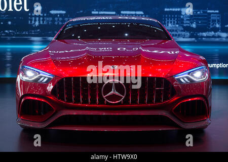 Mercedes AMG GT concept at the 87th International Geneva Motor Show Stock Photo