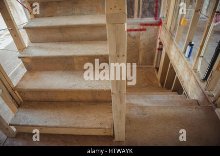 Interior of a building under construction Stock Photo