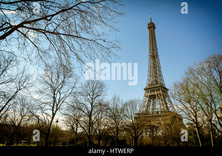 Paris Eiffel Tower vintage effect Stock Photo